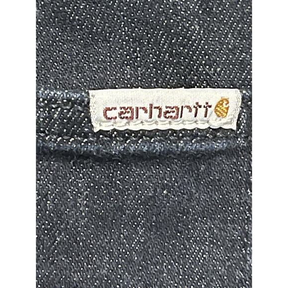 Carhartt Jeans Women's 12 Regular Straight Leg Pockets Denim Fleece Lined EUC - Picture 9 of 11